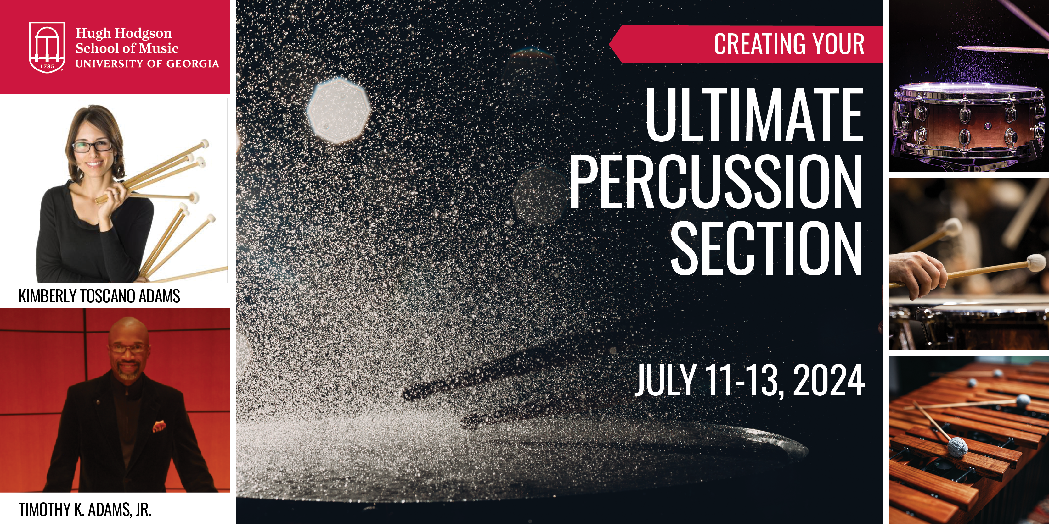 Create your Ultimate Percussion Section, July 11-13, 2024