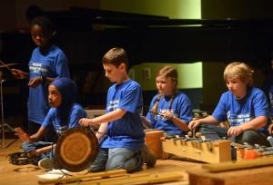 Members of the Whit Davis Elementary School Instrument Ensemble perform at the UGA Hugh Hodgson School of Music on Thursday, April 2, 2015 in Athens, Ga. (Richard Hamm/Staff) OnlineAthens / Athens Banner-Herald