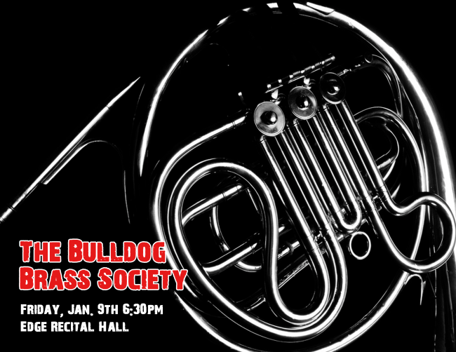 Bulldog Brass Society Poster - 1-9-15 at 6:30 pm in Ramsey Hall