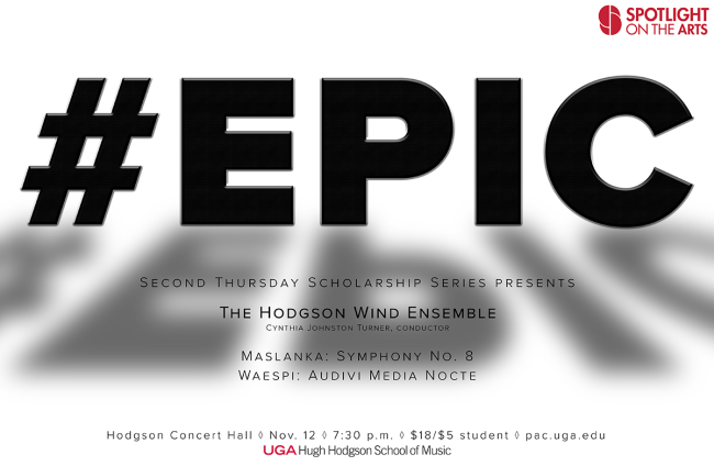 Second Thursday - Hodgson Wind Ensemble poster