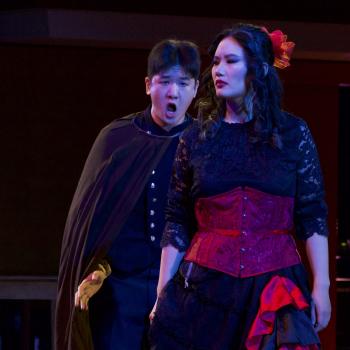 Minseol Hong (left) and Xiaohan Chen perform "Tragedy of Carmen" March 21, 2024